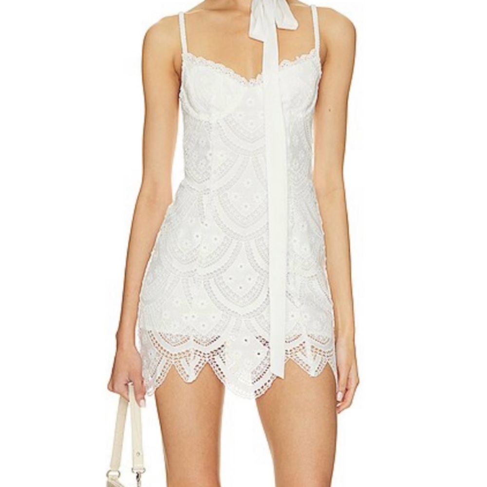 For Love And Lemons White Lace Dress
